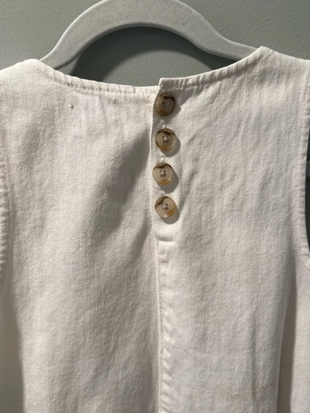 J. Crew Cream Sleeveless Shift Dress - Picture 3 of 3